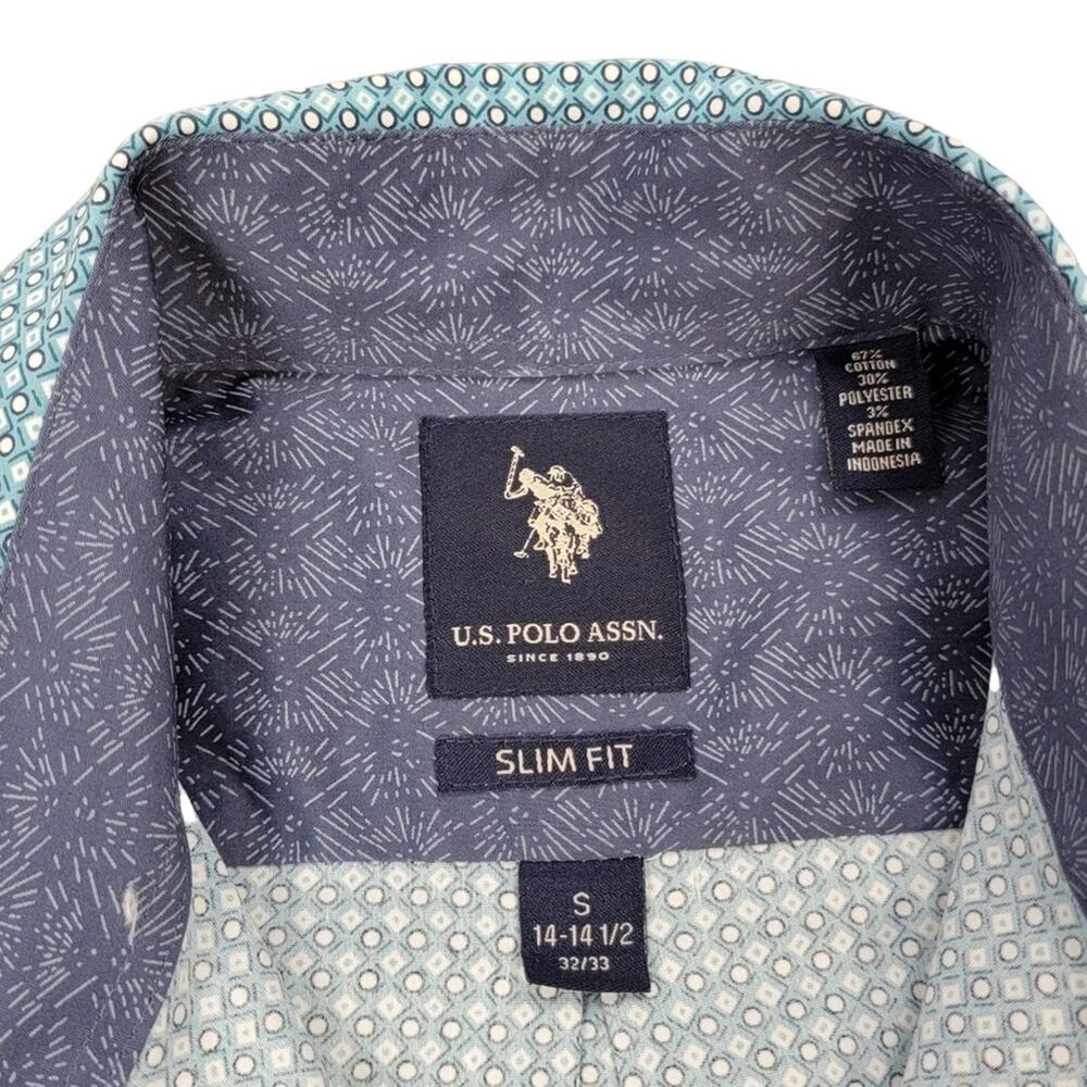 US Polo Assn. Long Sleeve Button Down Shirt Slim Fit - Picture 8 of 9